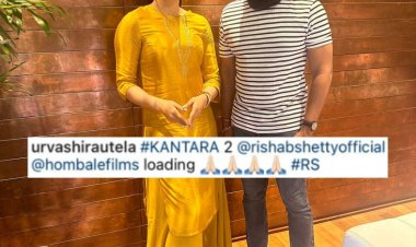 What?? Urvashi Rautela confirms being part of KANTARA 2, Shares this big news on her social media with Rishab Shetty