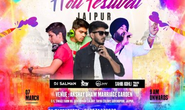 Nayak Holi Festival will be organized in Jaipur on the auspicious occasion of Holi